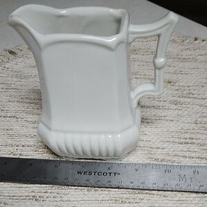 Classic White Ceramic Pitcher
